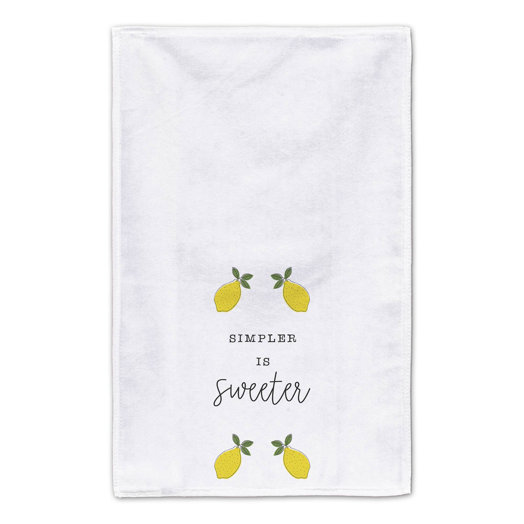 Simpler Is Sweeter 16" x 25" Tea Towel Set of 2
